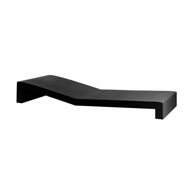 Chaise longue design JUT - noir
