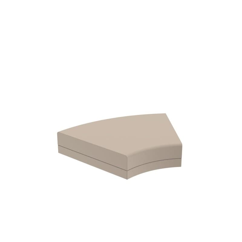 Pouf arrondi 45° PIXEL - crème 2017