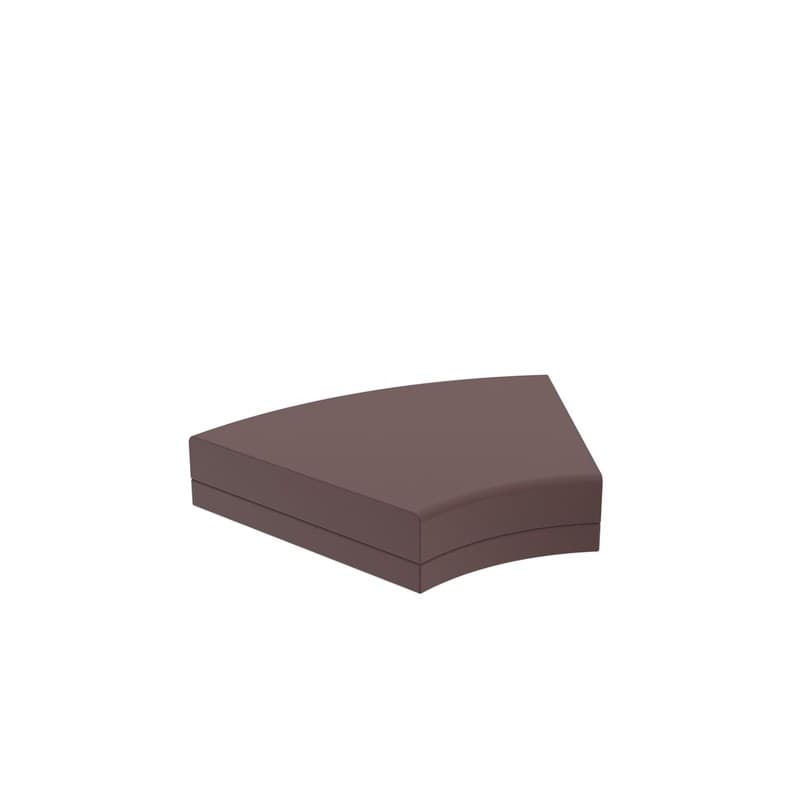 Pouf arrondi 45° PIXEL - garnet 2015