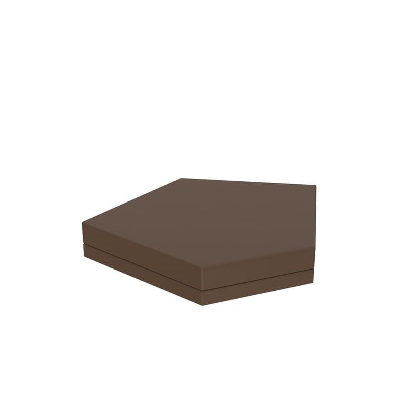 Pouf pentagonal PIXEL - brown 2008