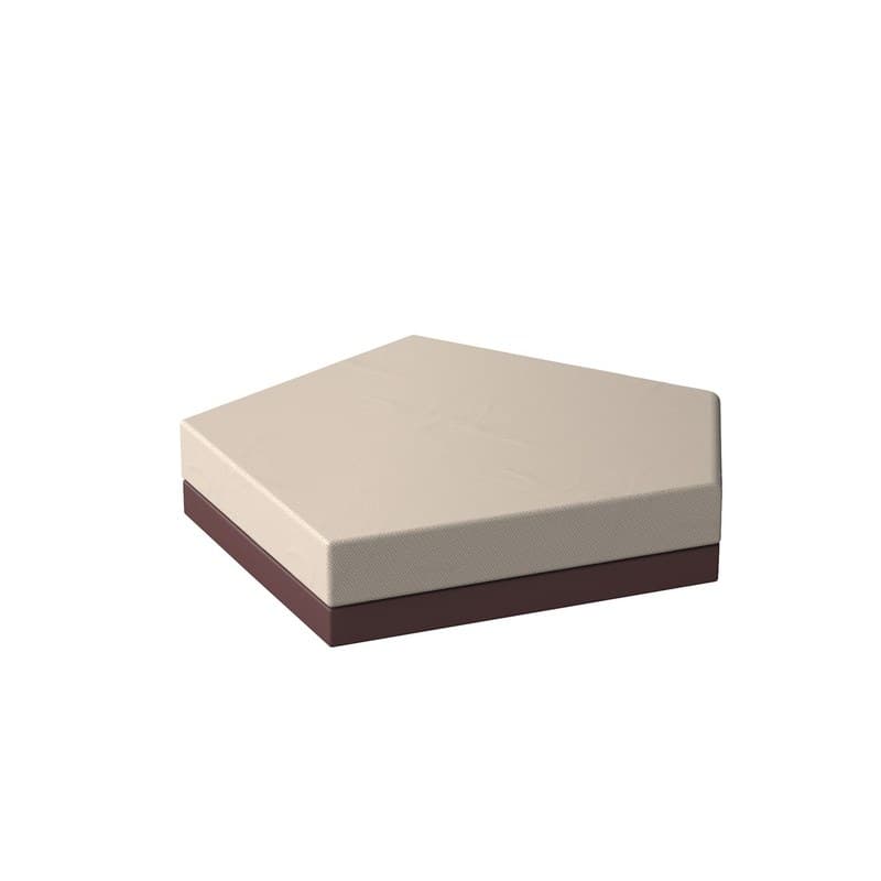Pouf pentagonal PIXEL - garnet 2015