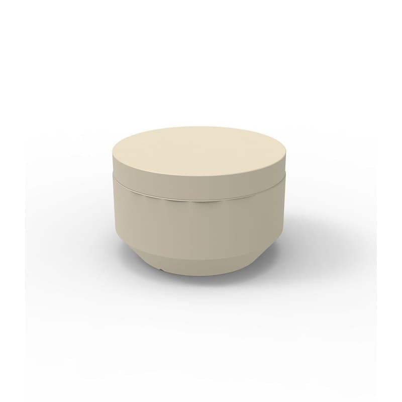 Pouf rond VELA Ø 60 cm - ecru 2003