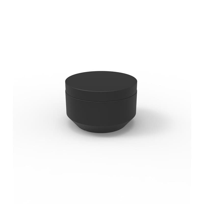 Pouf rond VELA Ø 60 cm - noir 2002