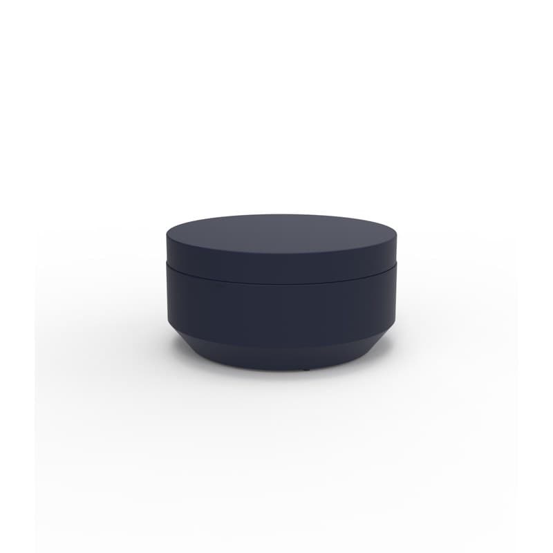 Pouf rond VELA Ø 80 cm - bleu 2018