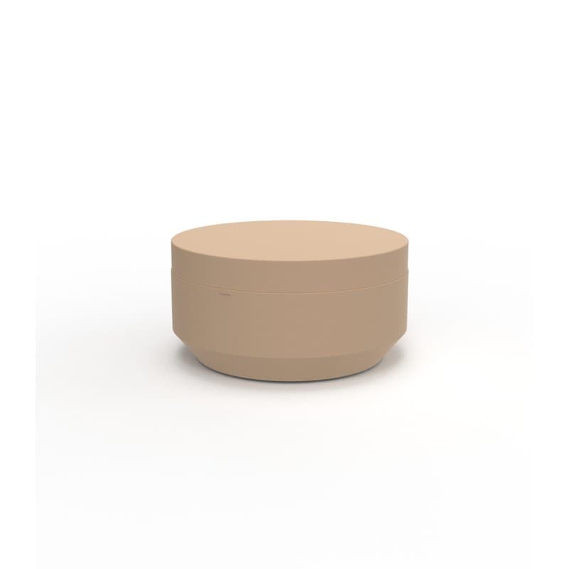 Pouf rond VELA Ø 80 cm - camel 2020