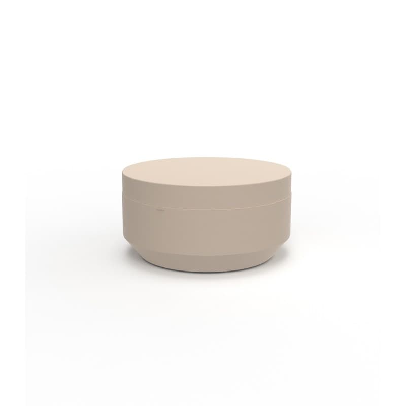 Pouf rond VELA Ø 80 cm - crème 2017
