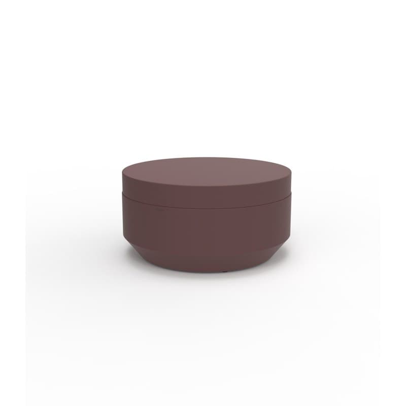 Pouf rond VELA Ø 80 cm - garnet 2015