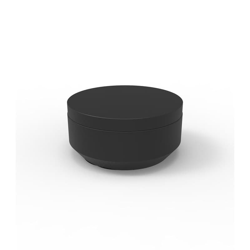 Pouf rond VELA Ø 80 cm - noir 2002