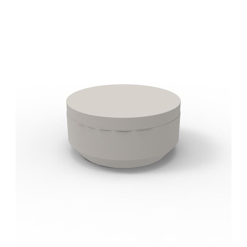 Pouf rond VELA Ø 80 cm - tortora 2004