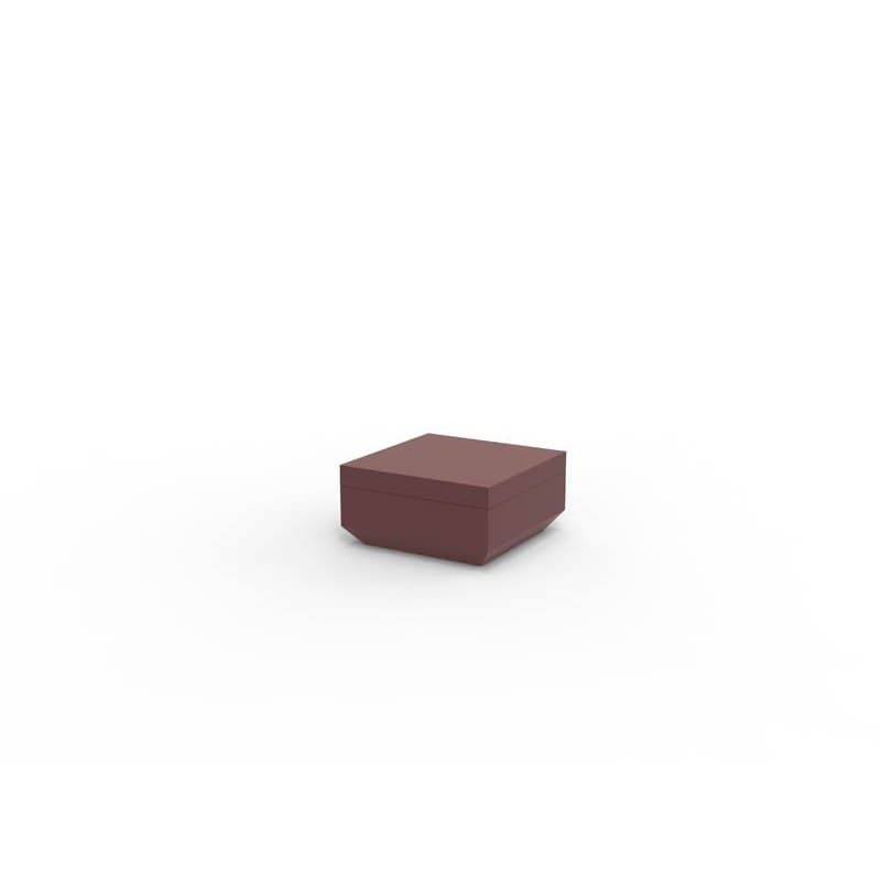 Pouf VELA 80 x 80 cm - garnet 2015